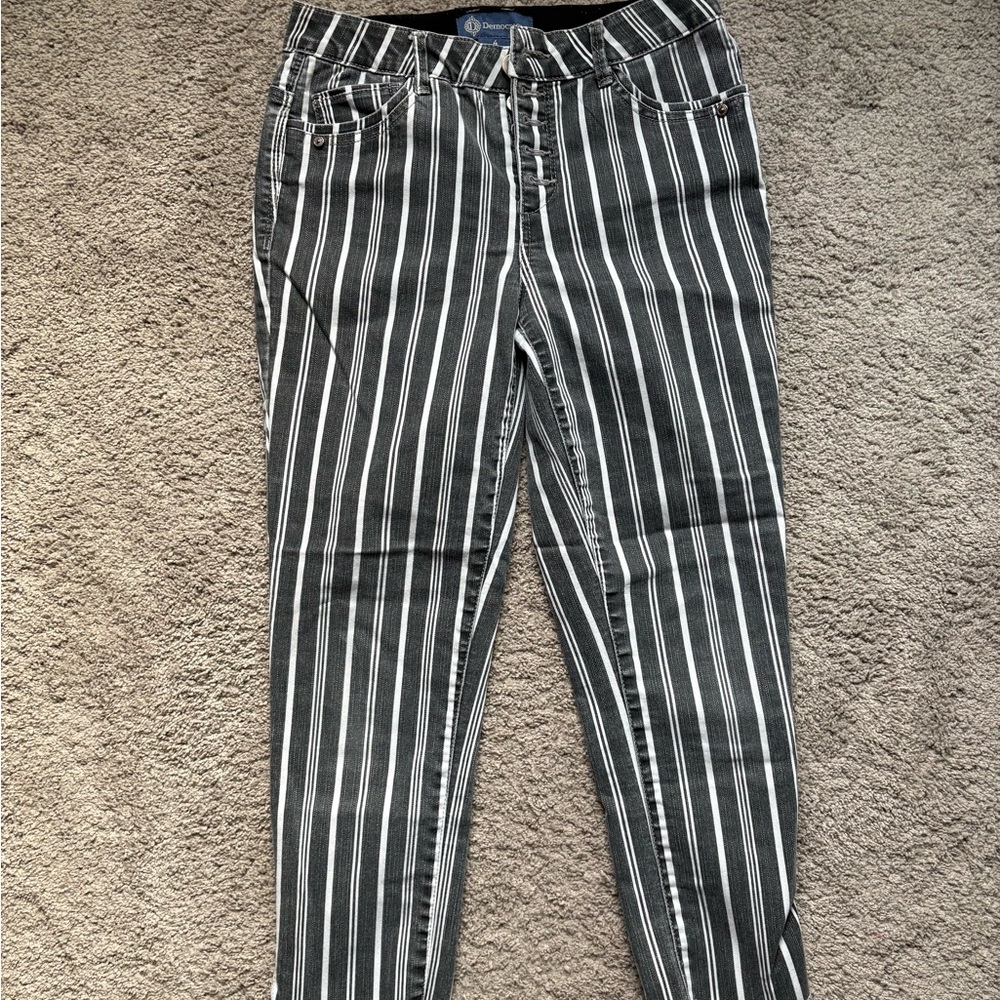 Democracy Striped Jeans